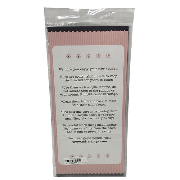 My Favorite Things Clear Stamps Set of 9 Flowers Theme Bereavement Loved Joy - Picture 4 of 4